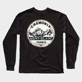 Chamonix Mont-Blanc France Long Sleeve T-Shirt